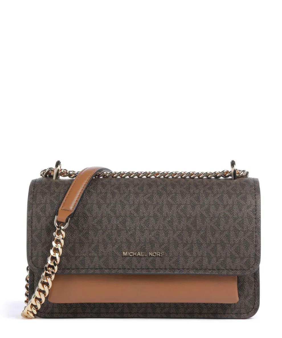 Claire Schultertasche Lederimitat braun