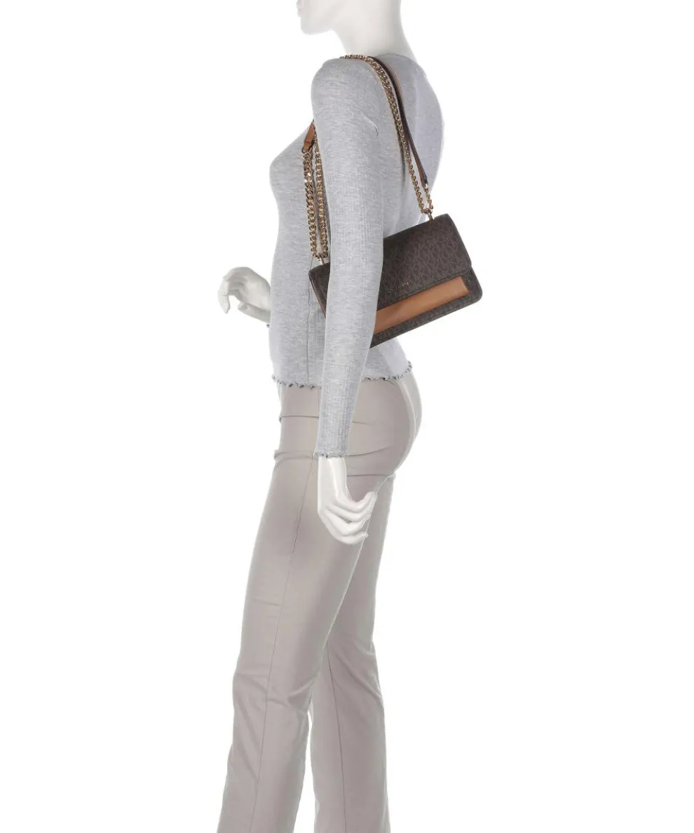 Claire Schultertasche Lederimitat braun