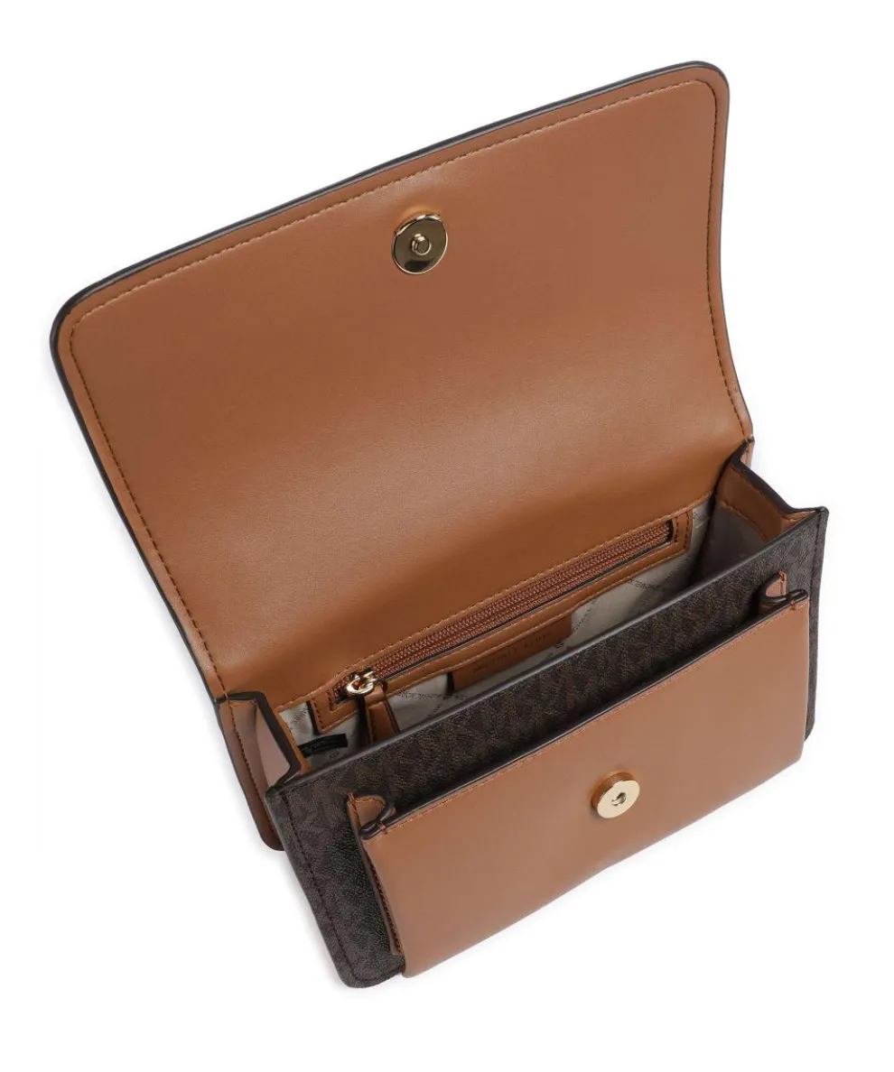 Claire Schultertasche Lederimitat braun