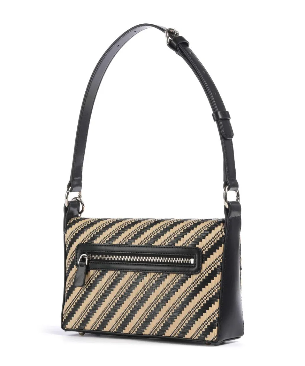 Simona Schultertasche Polypropylen natur/schwarz