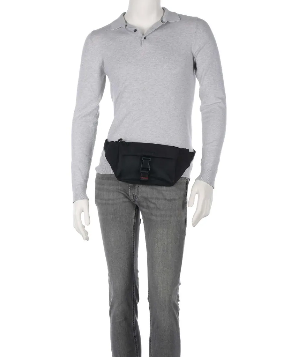 Marsel Gürteltasche recyceltes Polyamid schwarz