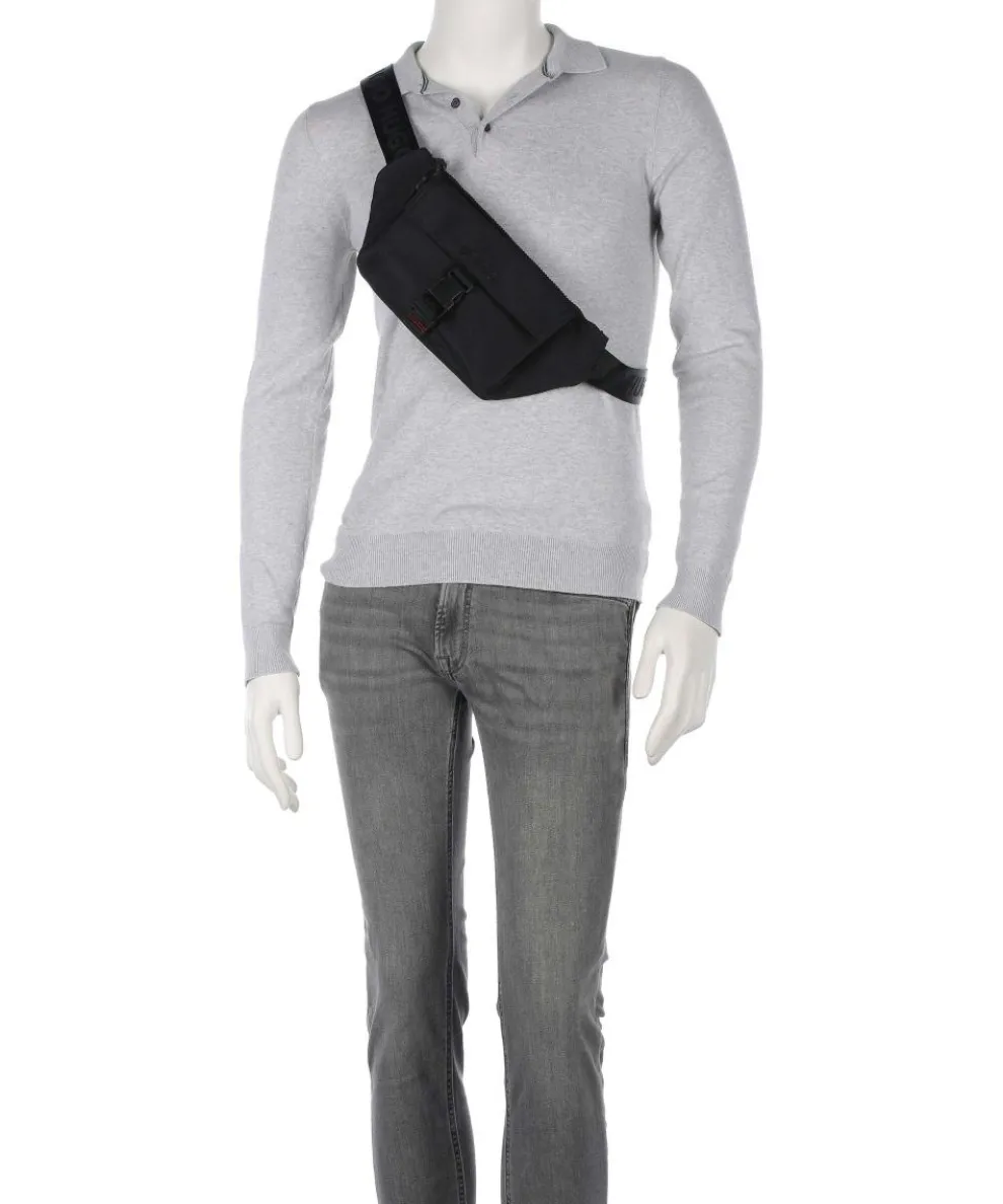 Marsel Gürteltasche recyceltes Polyamid schwarz