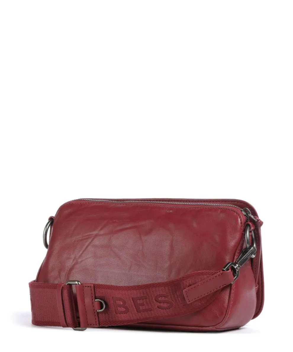 Clarice Sheep Natural Umhängetasche Schafsleder rot