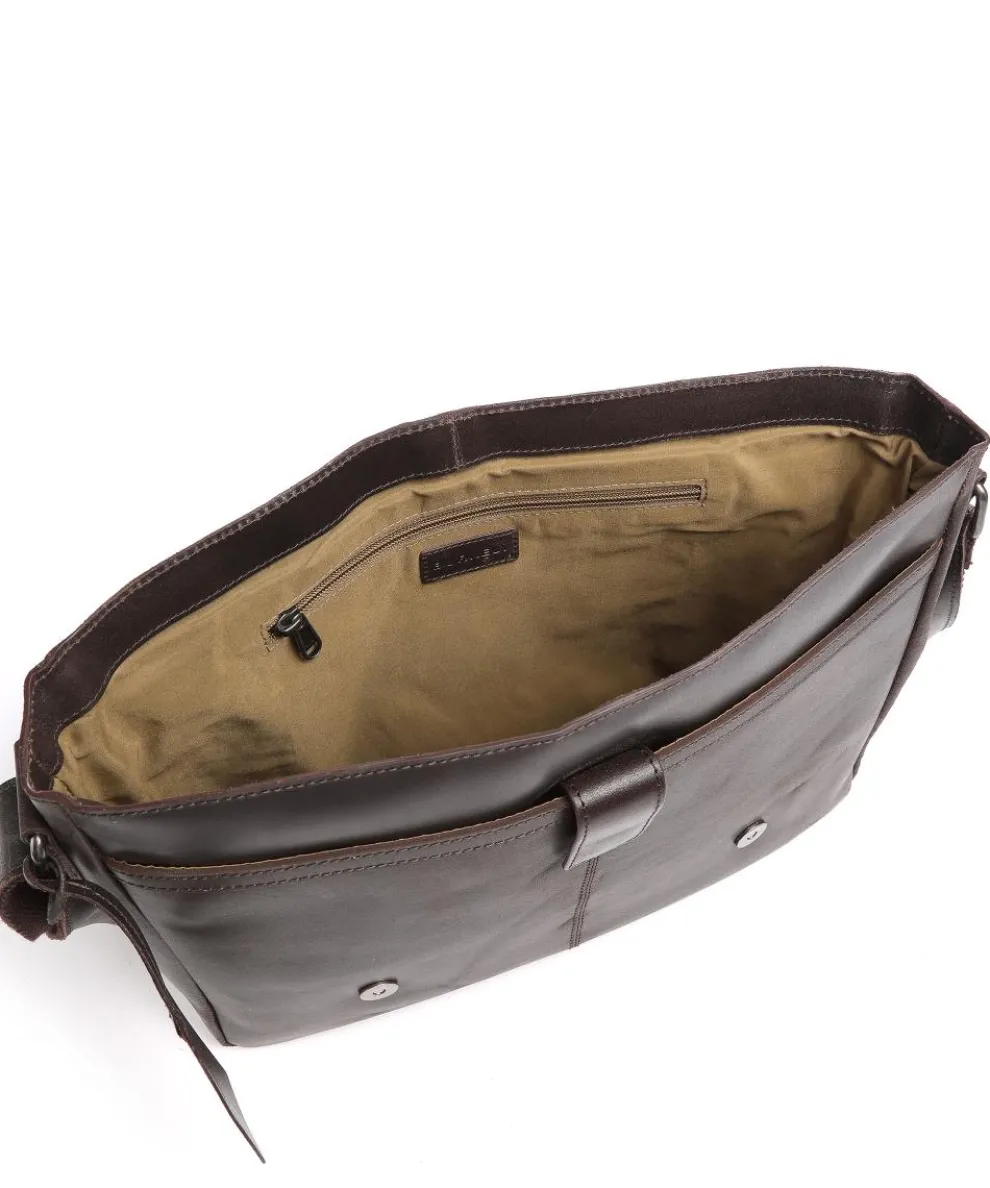 Vintage Juul Kuriertasche Kalbsleder dunkelbraun