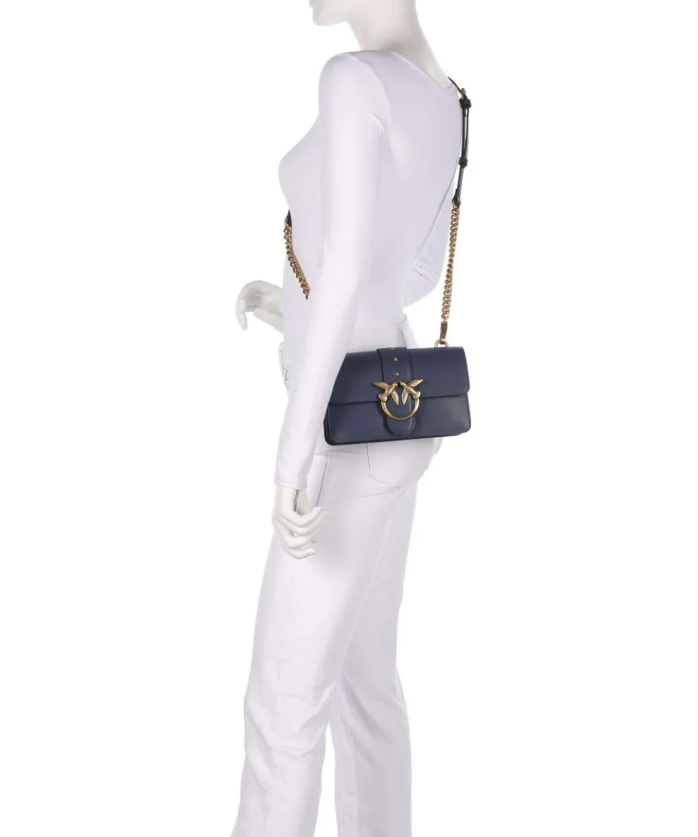 Love One Mini Umhängetasche fein genarbtes Kalbsleder dunkelblau