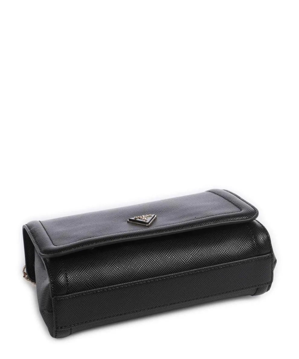 Noelle Schultertasche Lederimitat schwarz