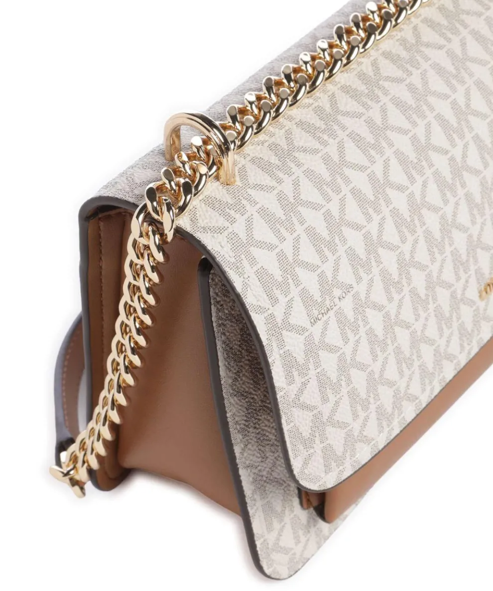 Claire Schultertasche Lederimitat elfenbein