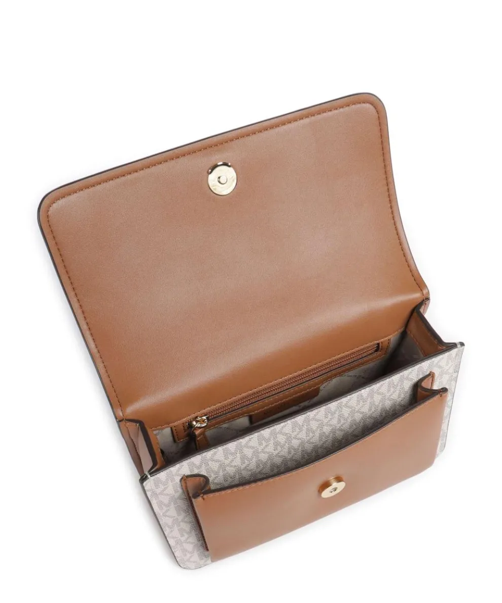 Claire Schultertasche Lederimitat elfenbein