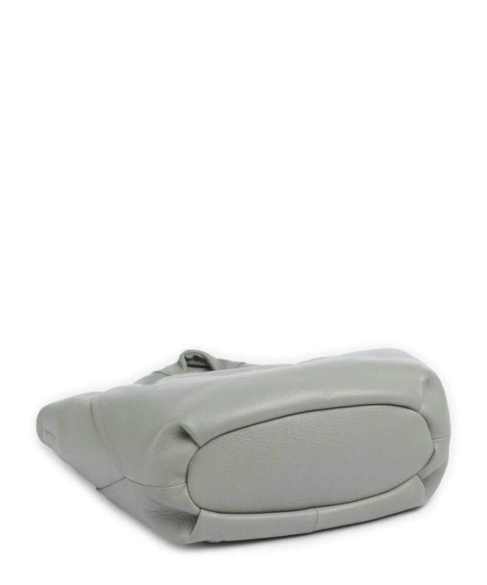 Philocalists Dearie Handtasche genarbtes Leder graugrün