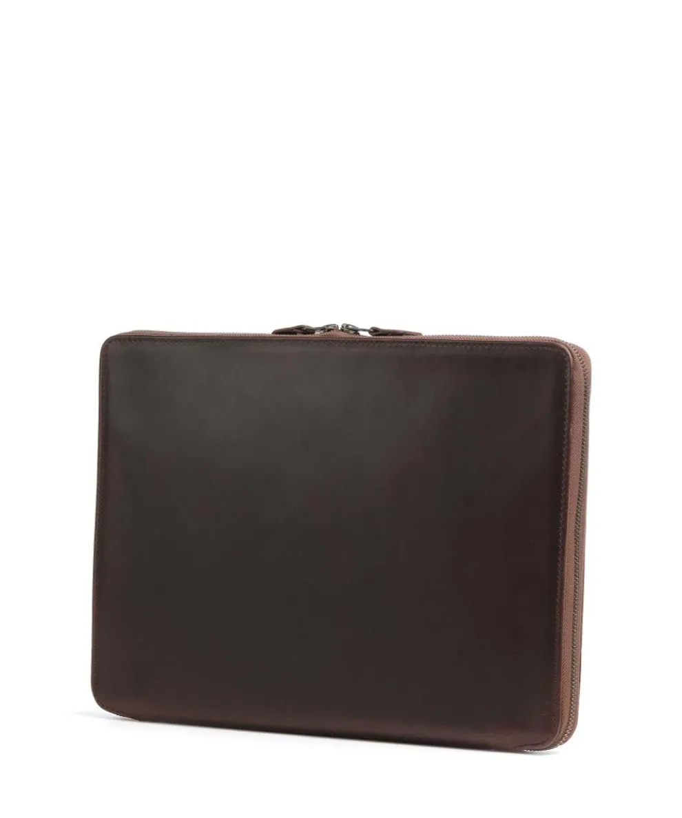 Ralph Laptophülle 14″ glattes Rindsleder dunkelbraun