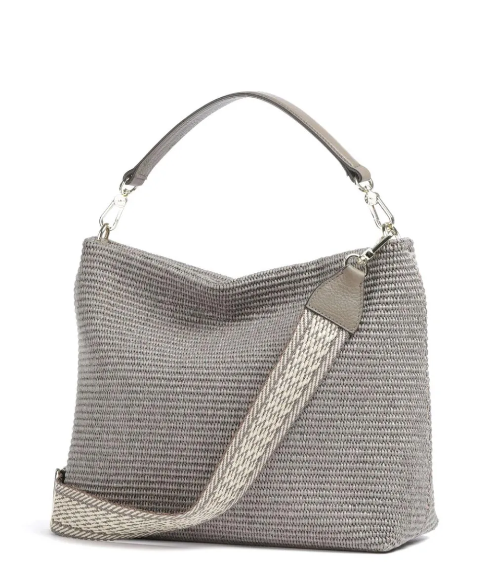Raffia Kaia Beuteltasche Bast taupe