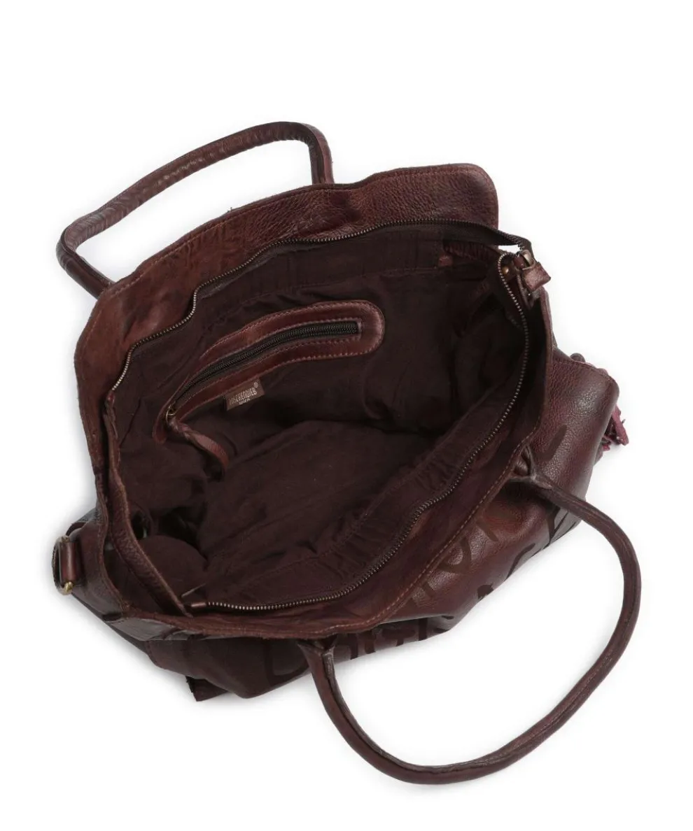 Seelengasse 1 Shopper genarbtes Rindsleder mahagoni