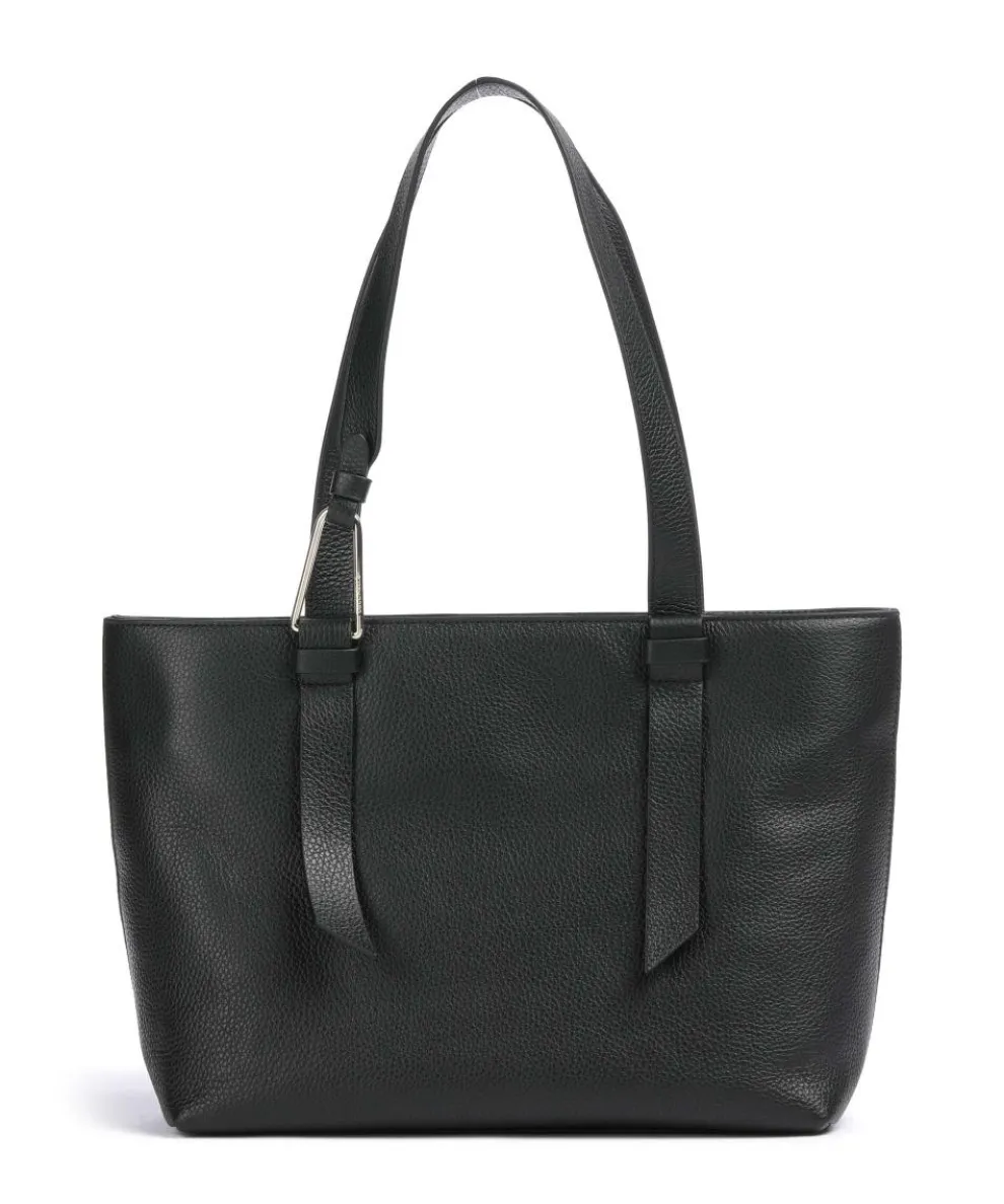 Malory Shopper genarbtes Leder schwarz