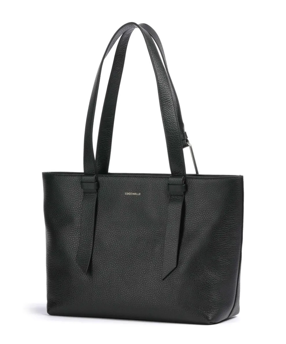 Malory Shopper genarbtes Leder schwarz