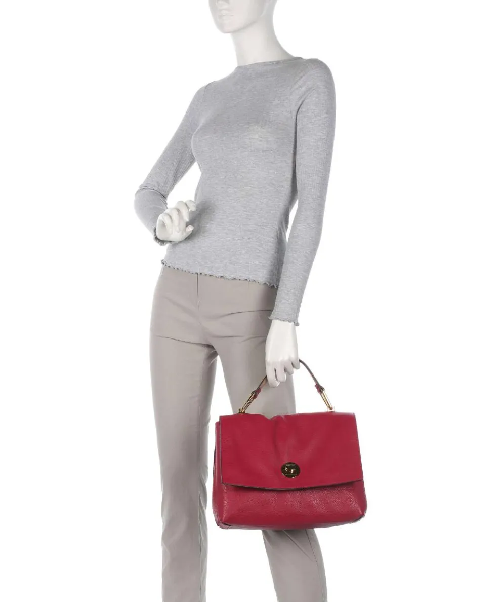 Liya Handtasche genarbtes Leder rot