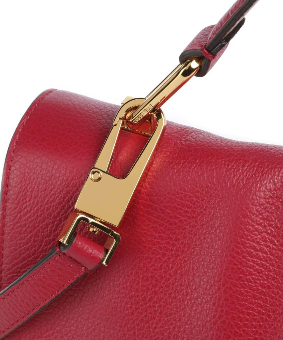 Liya Handtasche genarbtes Leder rot