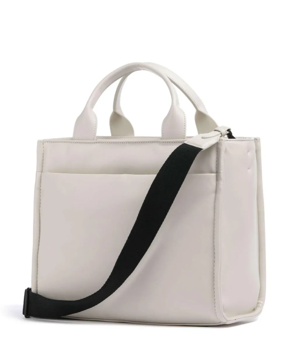 Hadlee Handtasche Lederimitat elfenbein