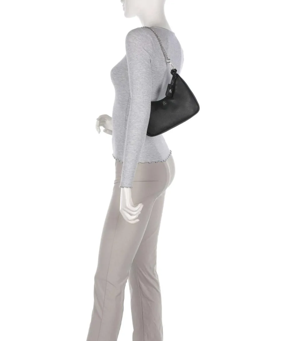 BRISKY-R Schultertasche Lederimitat schwarz