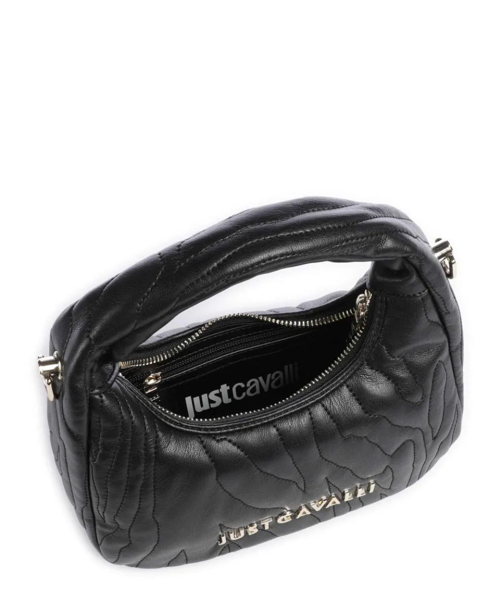 Quilted Zebra Handtasche Lederimitat schwarz