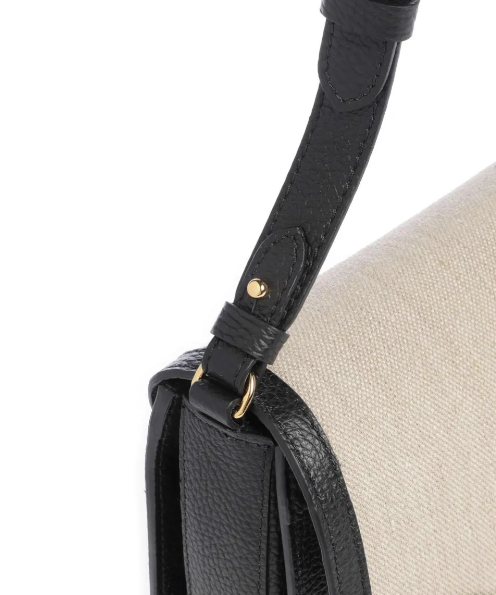 C-Me Umhängetasche Canvas natur/schwarz