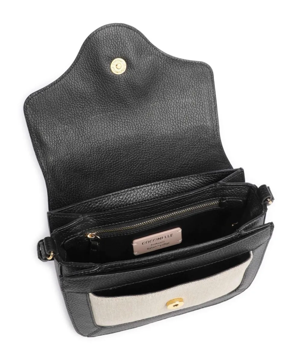 C-Me Umhängetasche Canvas natur/schwarz