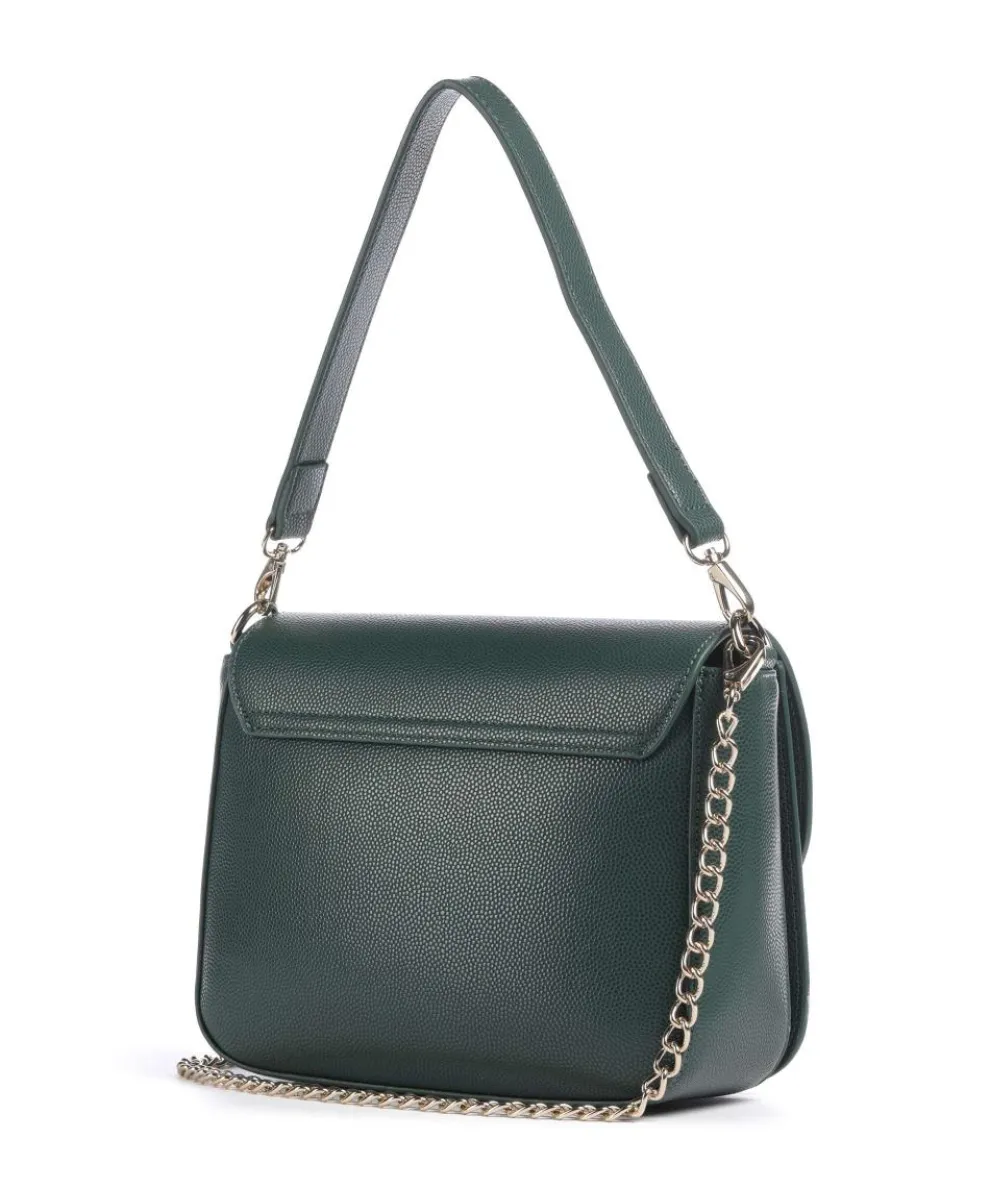 Divina Schultertasche Lederimitat dunkelgrün