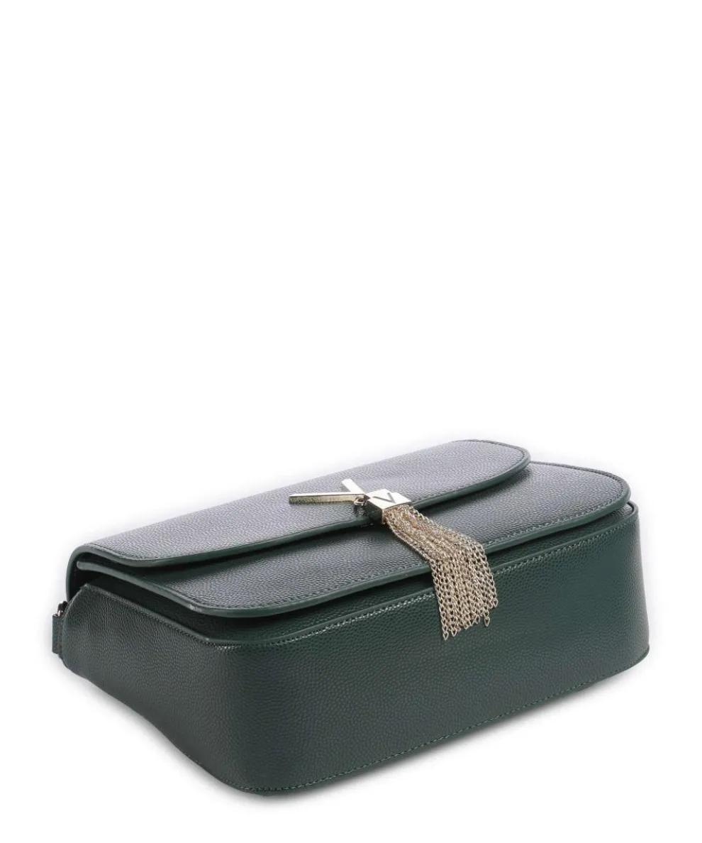 Divina Schultertasche Lederimitat dunkelgrün