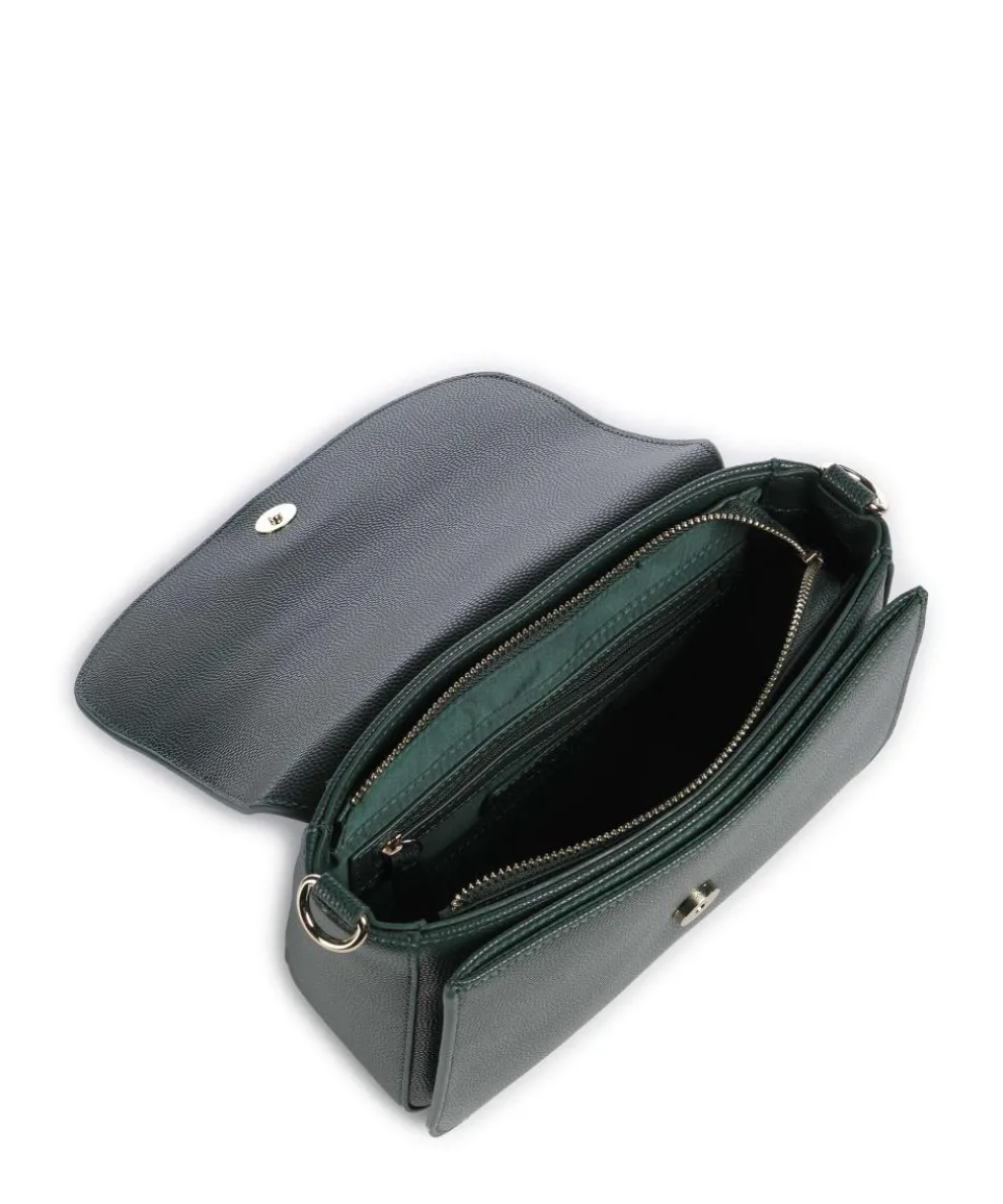 Divina Schultertasche Lederimitat dunkelgrün