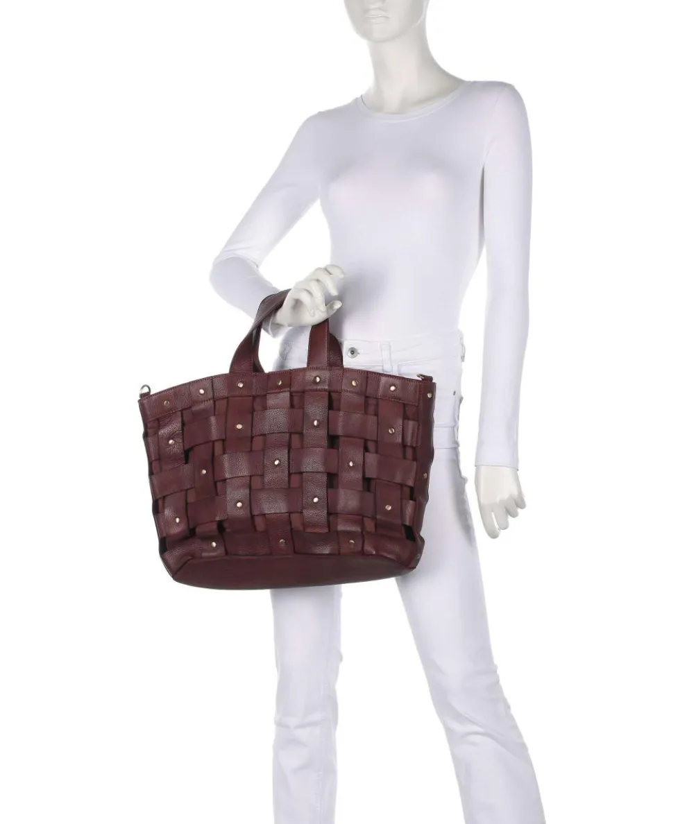 Griesgasse 2 Handtasche genarbtes Leder braun