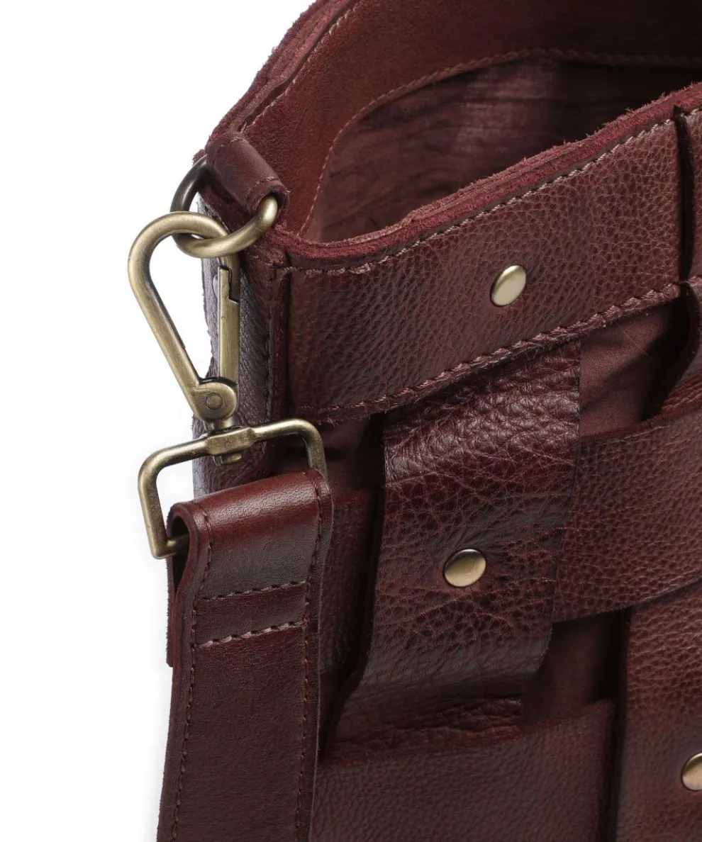 Griesgasse 2 Handtasche genarbtes Leder braun