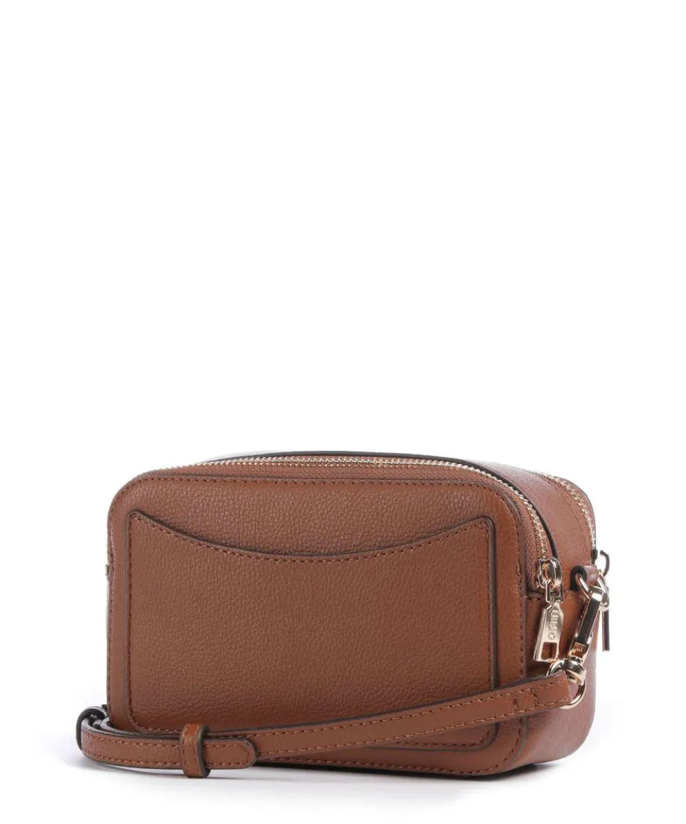 Ridhi S Umhängetasche Lederimitat dunkelbraun