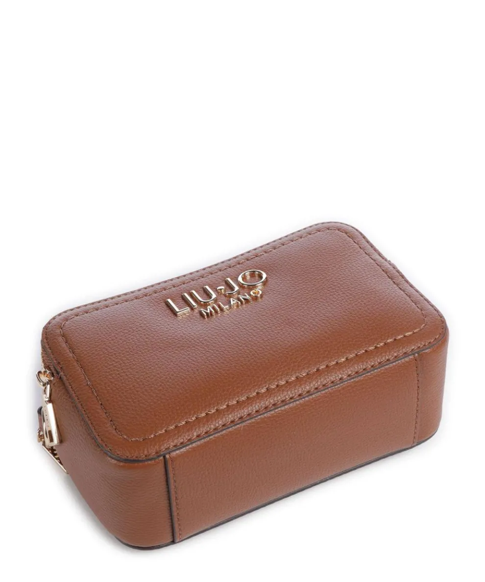 Ridhi S Umhängetasche Lederimitat dunkelbraun