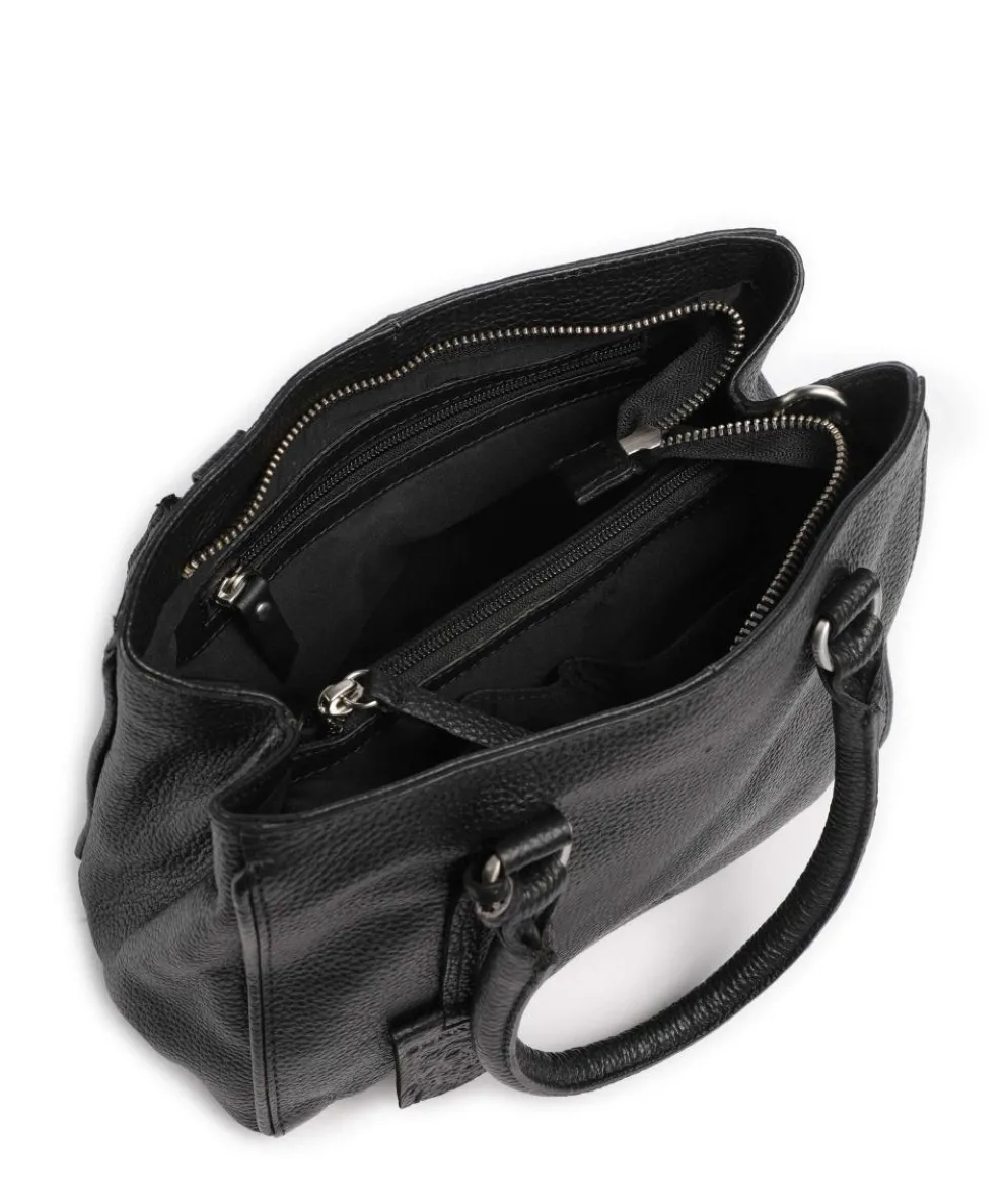 Always Ava Handtasche genarbtes Leder schwarz