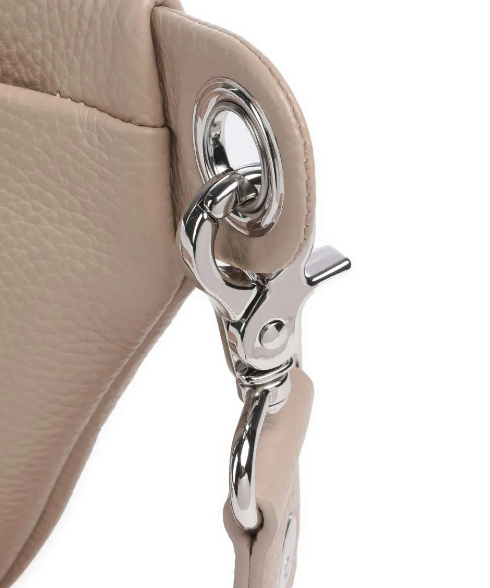 Mellow Leather Gürteltasche genarbtes Kalbsleder taupe