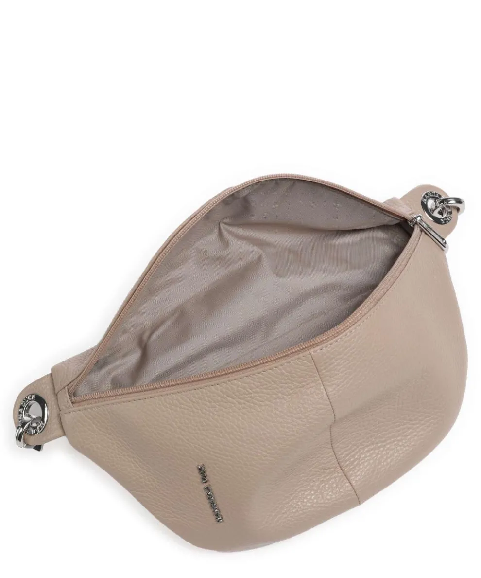Mellow Leather Gürteltasche genarbtes Kalbsleder taupe