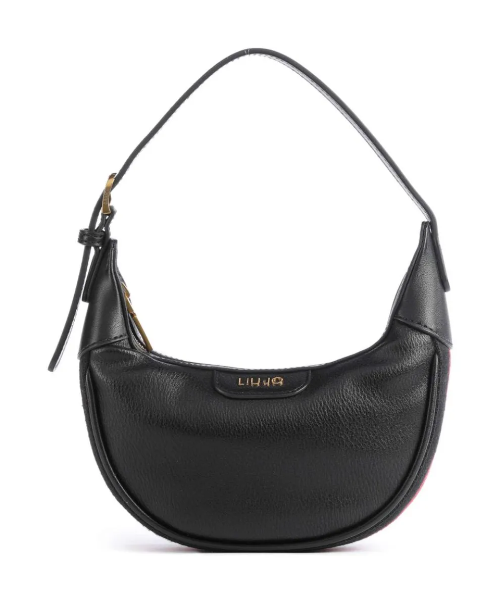 Anaba Schultertasche Lederimitat schwarz