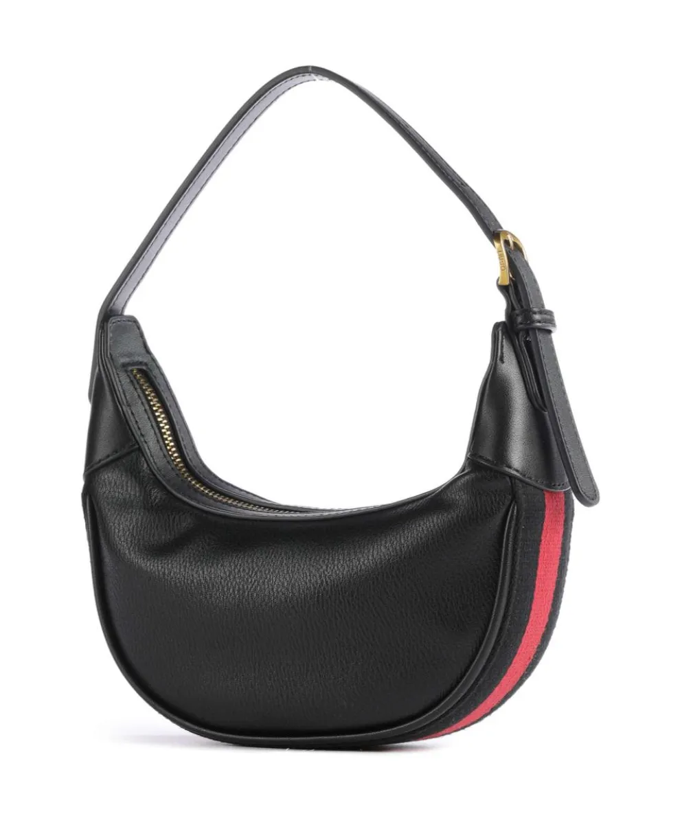 Anaba Schultertasche Lederimitat schwarz