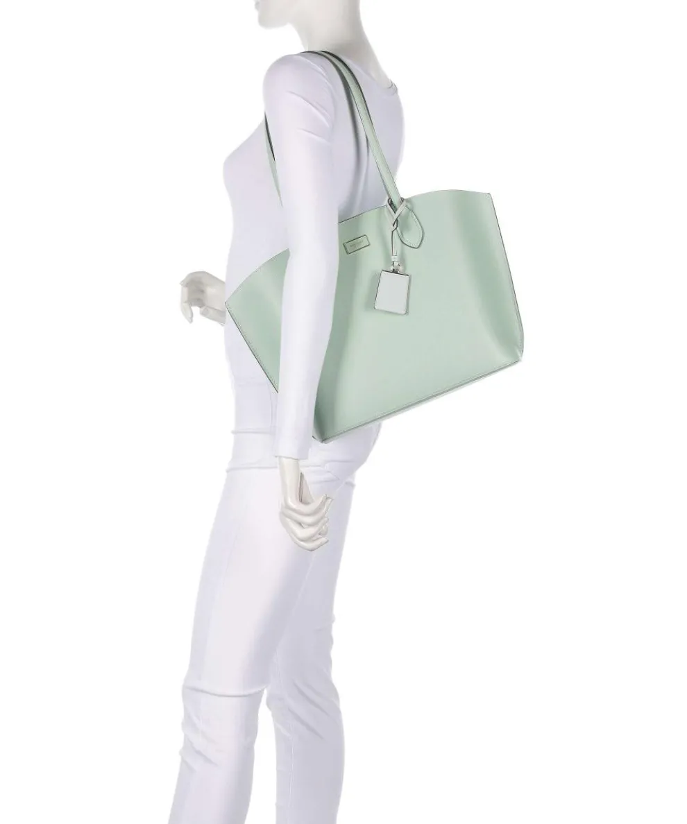 Suite Shopper genarbtes Rindsleder mintgrün