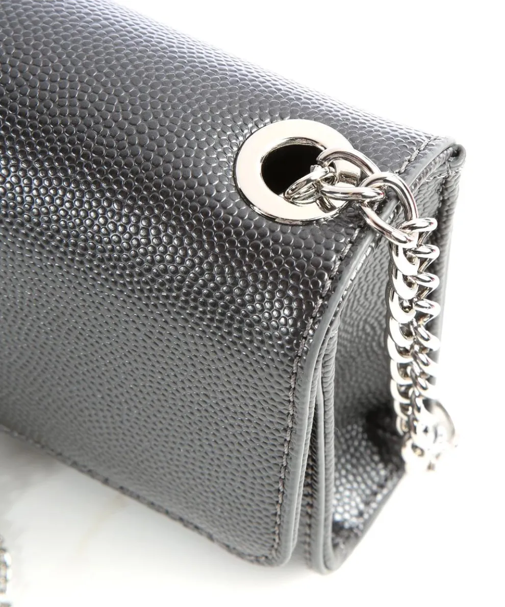 Divina Umhängetasche Lederimitat dunkelgrau