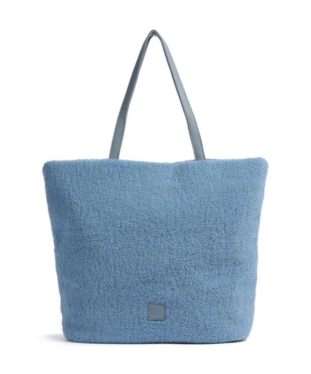 Cuddle Shopper Kunstfell, Leder hellblau
