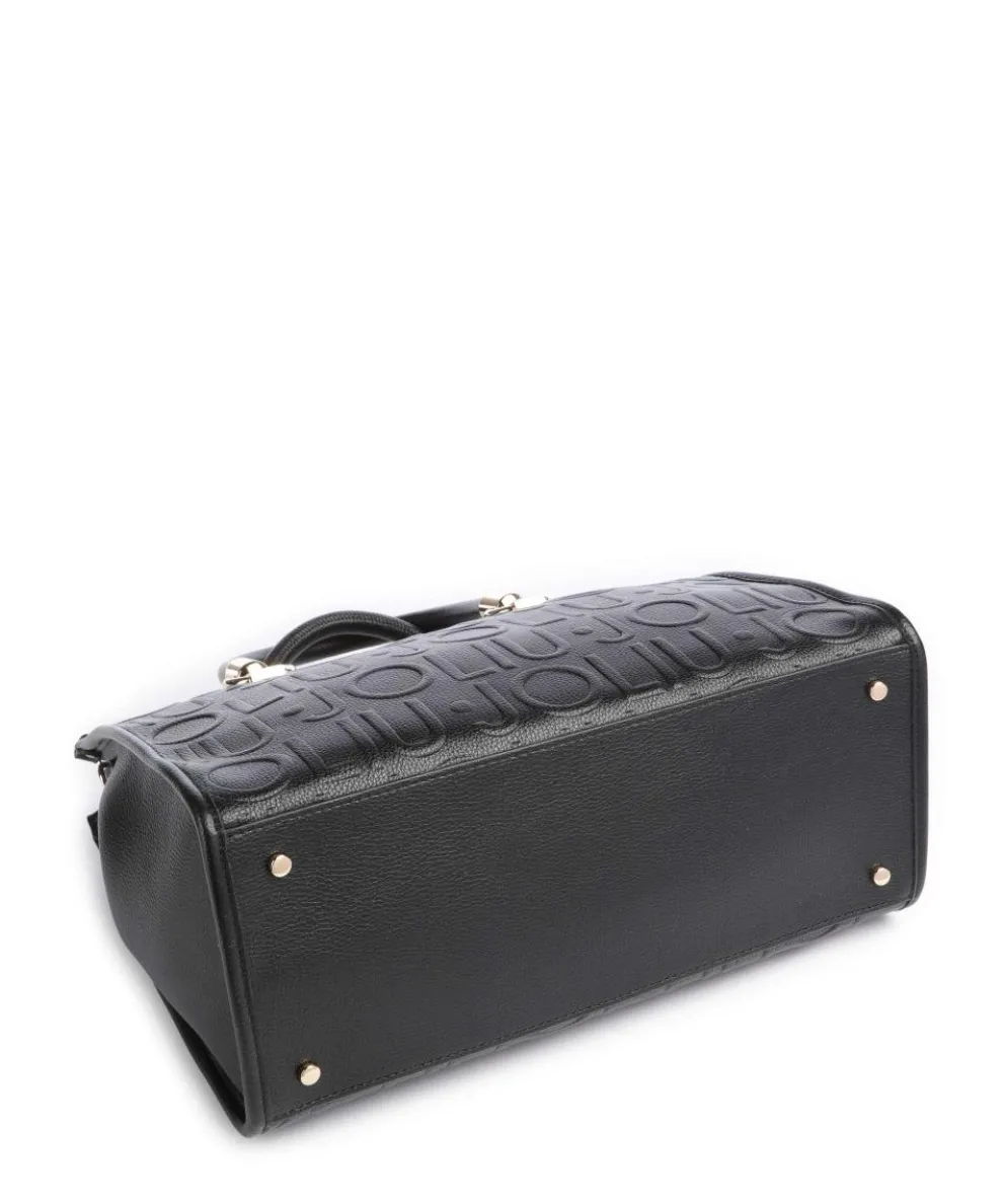 Manhattan M Handtasche Lederimitat schwarz