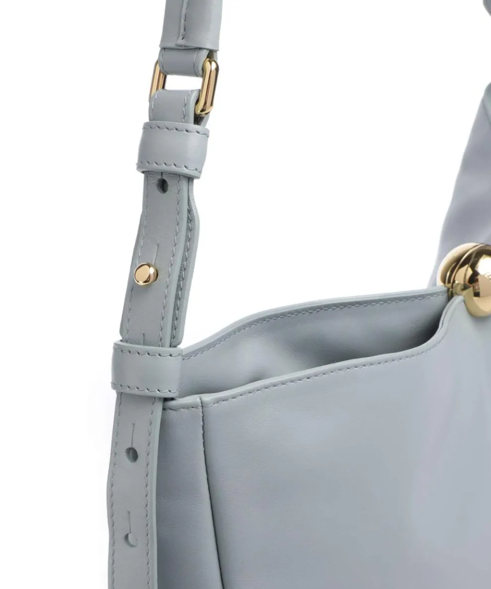 Sfera Soft L Beuteltasche Nappa Kalbsleder blaugrau