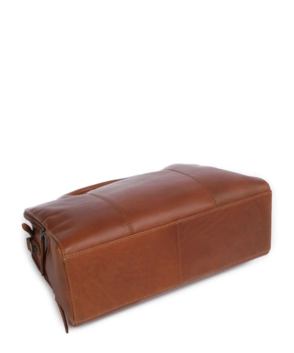 Cow Wax Pull Up Layton Handtasche Rindsleder cognac