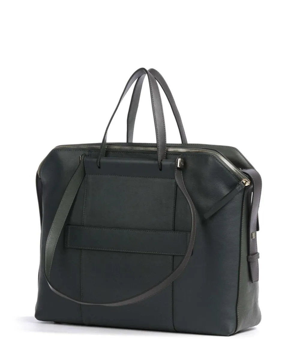 Circle Aktentasche 14″ fein genarbtes Rindsleder dunkelgrün