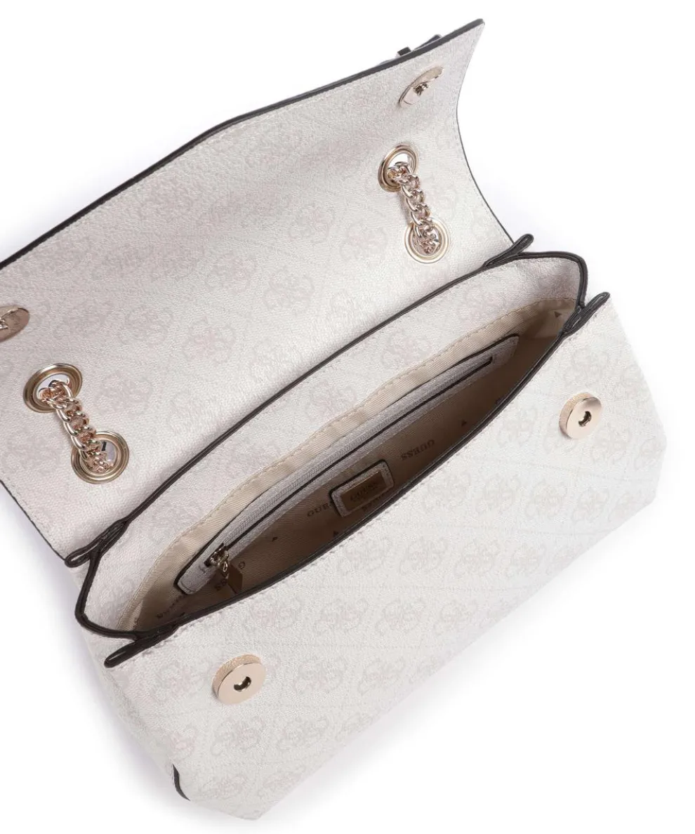 Katya 4G Logo Schultertasche Lederimitat weiß