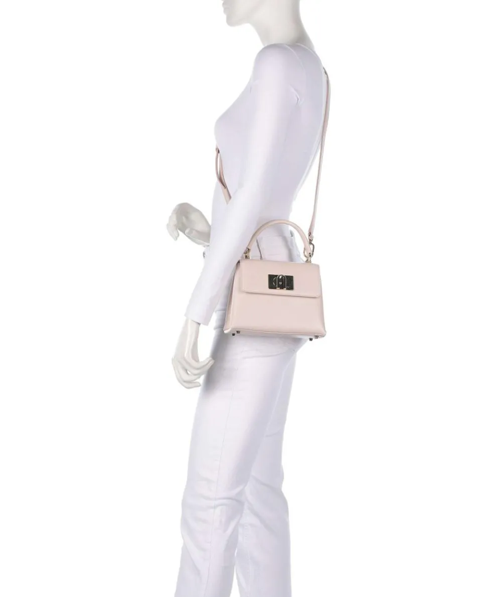 1927 Mini Handtasche genarbtes Leder altrosa