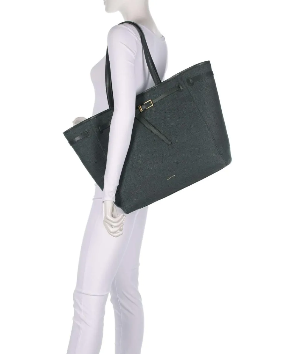 Verdee Shopper Baumwolle dunkelgrün