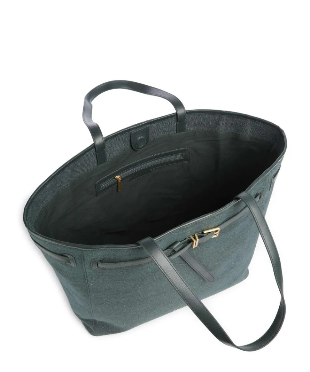 Verdee Shopper Baumwolle dunkelgrün