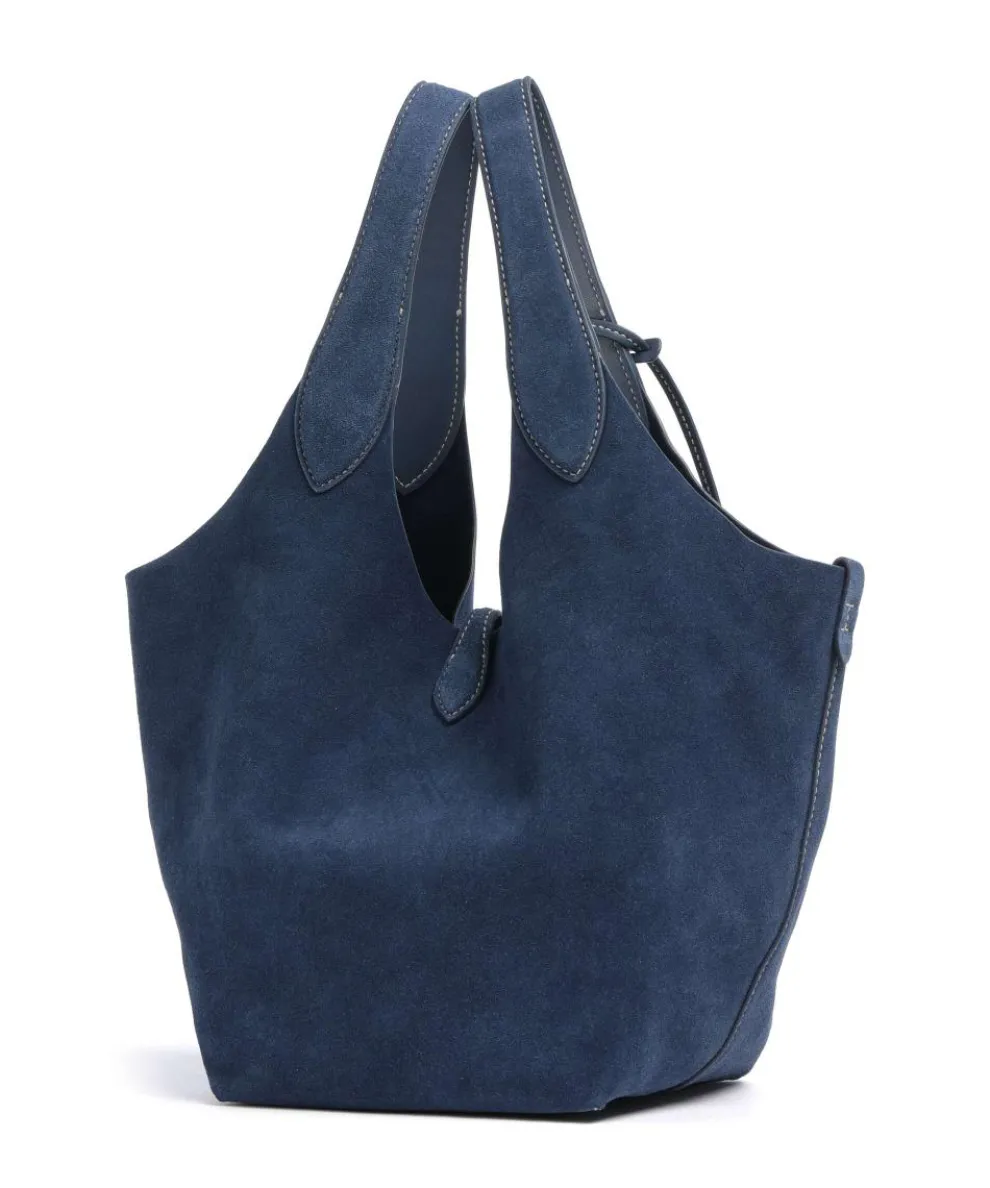 Play Medium Beuteltasche aufgerautes Rindsleder dunkelblau