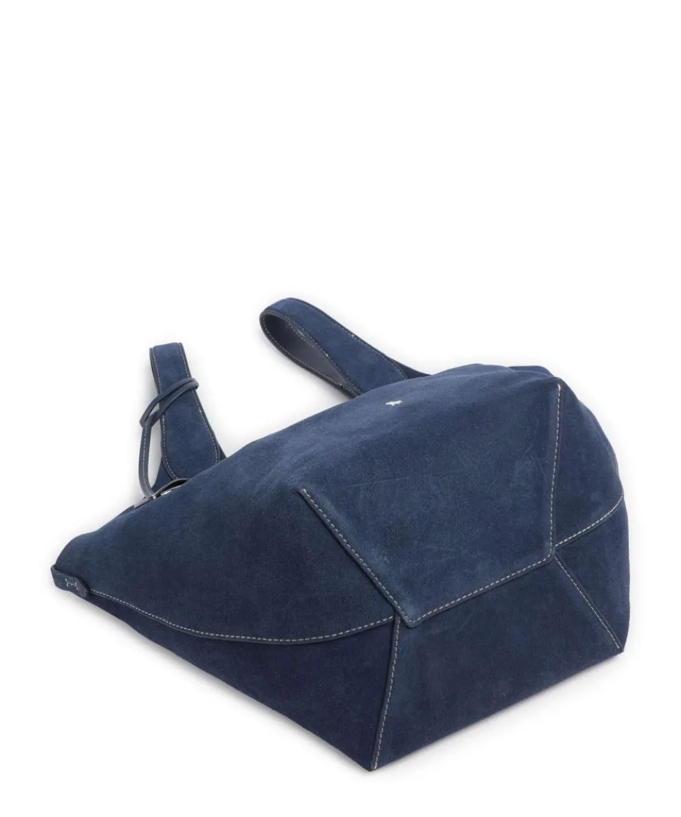 Play Medium Beuteltasche aufgerautes Rindsleder dunkelblau